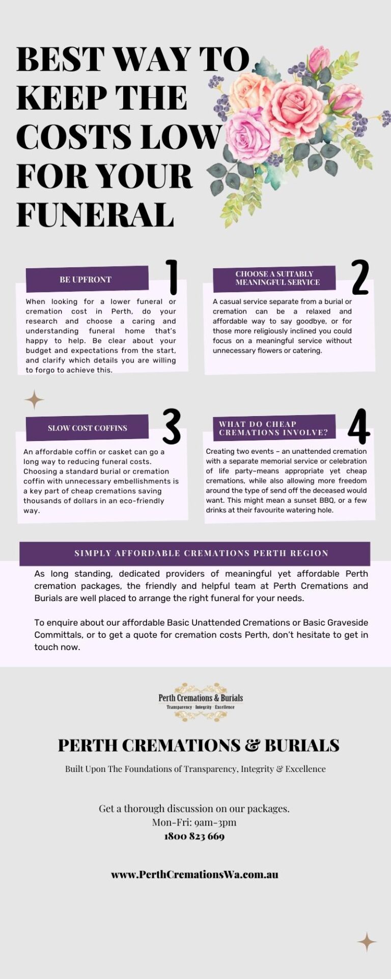 Best way to keep the costs low for your funeral Perth Cremations